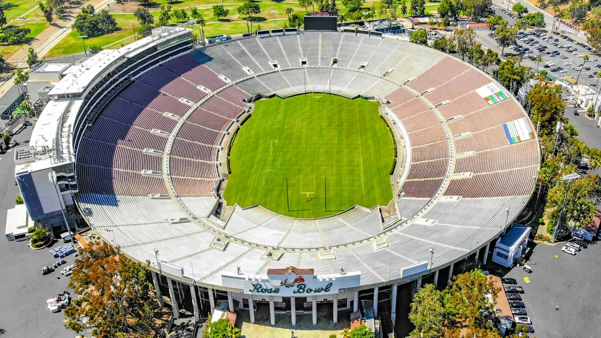 The 1994 FIFA World Cup Final — Rose Bowl, Lot H, in Pasadena, California, is one of the few places in the United States where you can fly a drone legally.