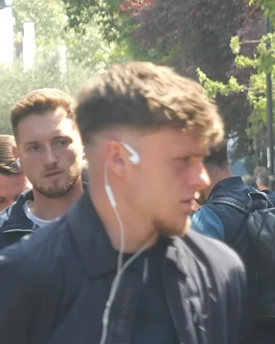Ben Gannon-Doak — David Brooks and Ben Gannon-Doak arriving at Craven Cottage prior to the match between Fulham and AFC Bournemouth.