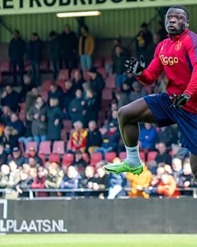 Brian Brobbey — Deventer, Sunday 2 April, 2023, season 2022 / 2023 , match between Go Ahead Eagles and Ajax , Final result 0-0