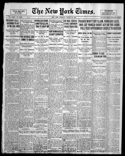 Carl Sainté — The New York Times 1923-08-23: <a href=" https://archive.org/search.php?query=sim_pubid%3A60067%20AND%20volume%3A72 " rel="ugc nofollow"&g