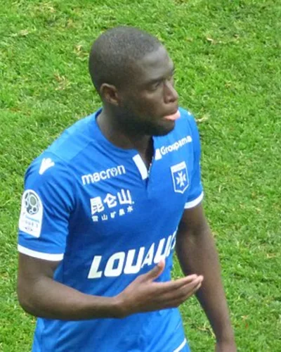 Carlens Arcus — Carlen Arcus lors du match RC Lens - AJ Auxerre, comptant pour la 28ème journée du championnat de France de football de Ligue 2 2018-2019,