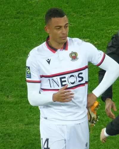 Dan Ndoye — Dan Ndoye lors du match RC Lens / OGC Nice, comptant pour la 21ème journée du championnat de France de football de Ligue 1 2020-2021, le 23 jan