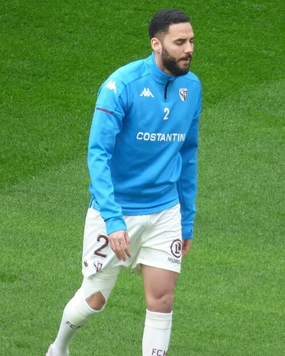 Dylan Bronn — Dylan Bronn lors du match RC Lens / FC Metz, comptant pour la vingt-neuvième journée du championnat de France de Ligue 1 de football, au Stad