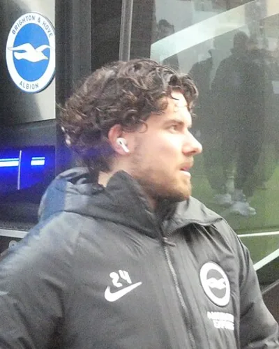 Ferdi Kadioglu — Ferdi Kadıoğlu arriving at Craven Cottage prior to the match between Fulham and Brighton and Hove Albion.