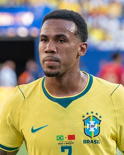 Gabriel Magalhães — Gabriel Magalhaes during Brazil v Morocco on 13 June 2026 at the 2026 FIFA World Cup at NY/NJ Stadium in East Rutherford, NJ