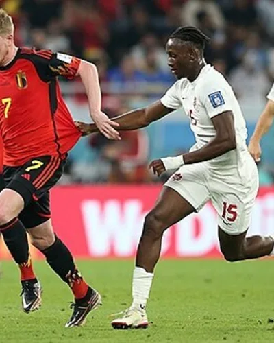 Jonathan Osorio — Kevin De Bruyne with the national Belgian football team on the world cup 2022 in Qatar. First game against Canada.