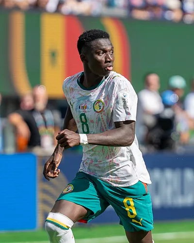 Lamine Camara — Lamine Camara during France v Senegal on 16 June 2026 at the 2026 FIFA World Cup at NY/NJ Stadium in East Rutherford, NJ